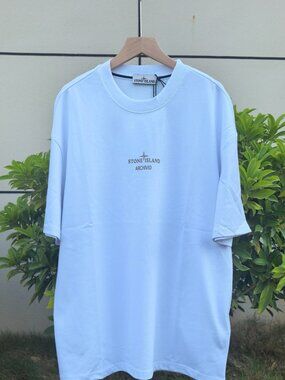 Stone Island White Short Sleeve Tee